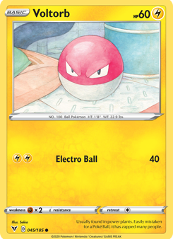 Voltorb (045 185) [Sword & Shield: Vivid Voltage] Fashion