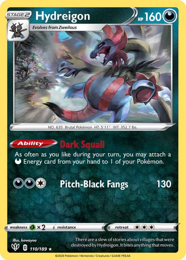 Hydreigon (110 189) [Sword & Shield: Darkness Ablaze] Hot on Sale