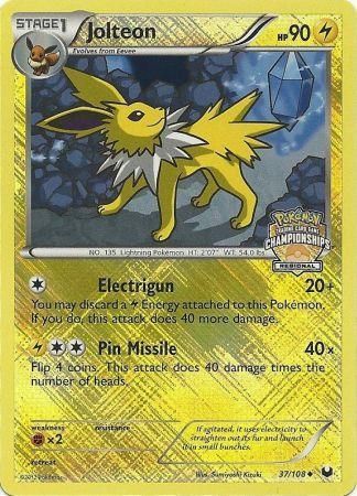 Jolteon (37 108) (Regional Championship) [League & Championship Cards] Online Hot Sale