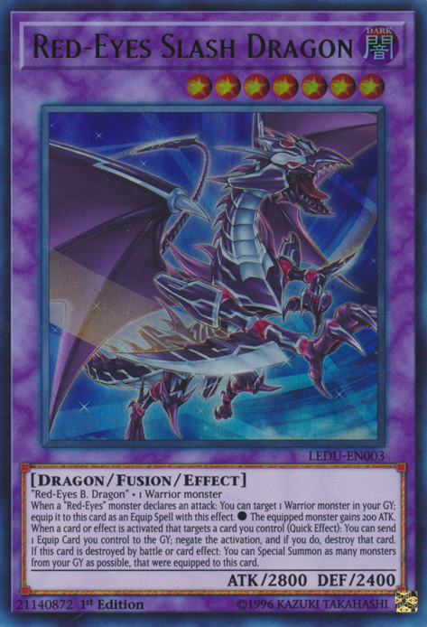 Red-Eyes Slash Dragon [LEDU-EN003] Ultra Rare on Sale