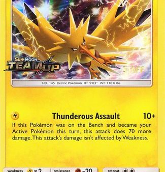 Zapdos (SM159) (Staff) [Sun & Moon: Black Star Promos] For Discount