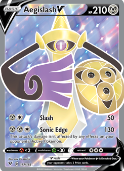 Aegislash V (177 185) [Sword & Shield: Vivid Voltage] Online Hot Sale